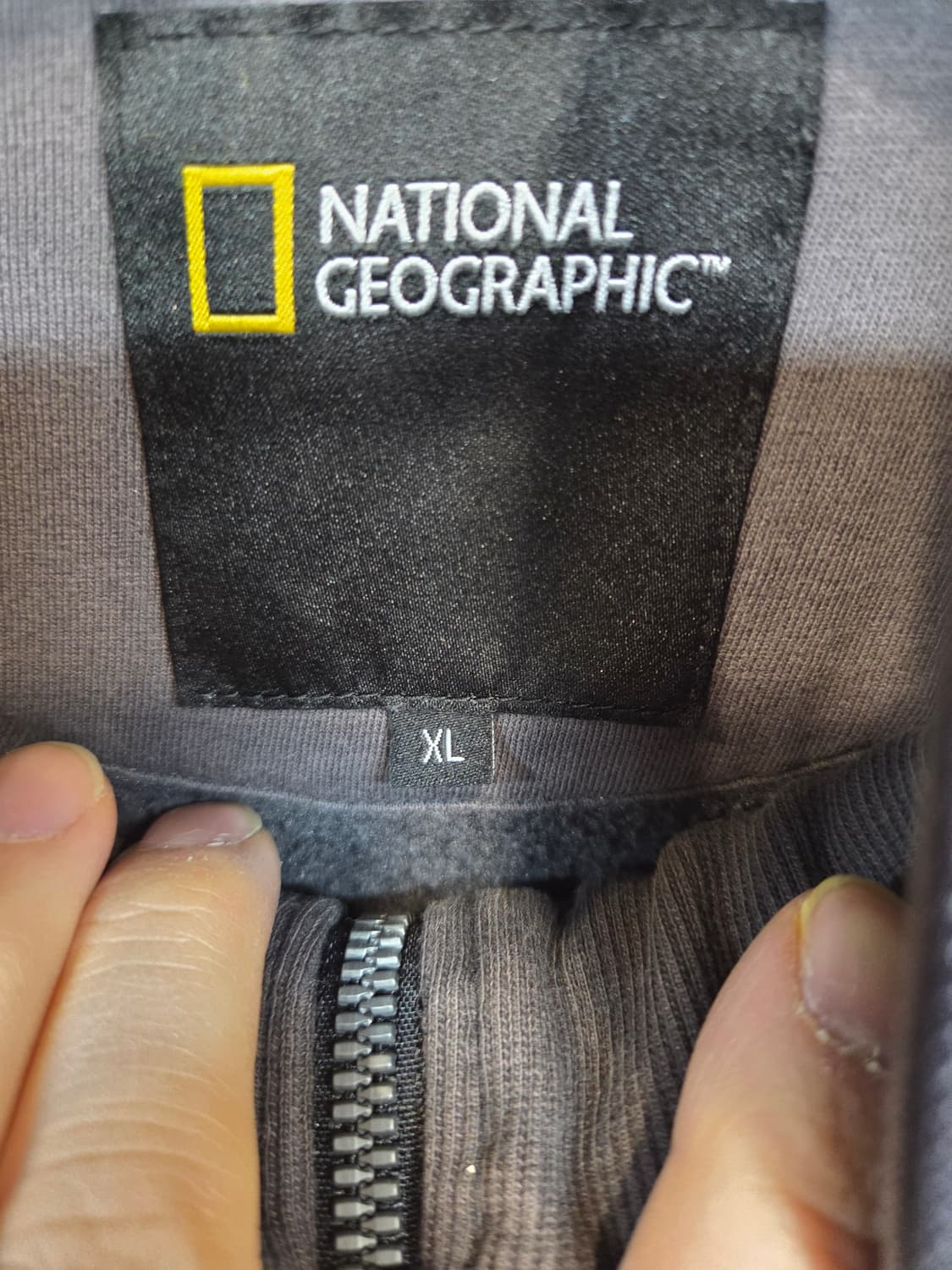 내셔널지오그래픽 안감기모 니트 집업 xl 상품이미지3