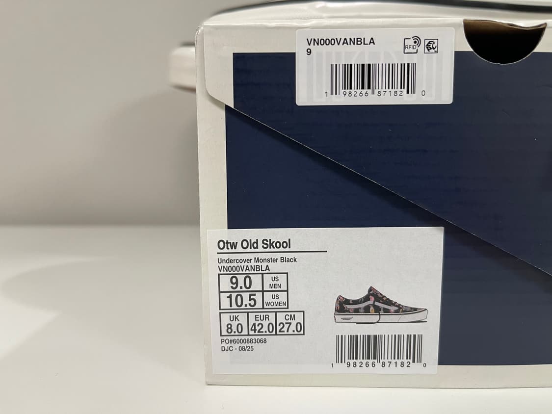 언커커버 x 반스 OTW 올드스쿨 몬스터 블랙 상품이미지4