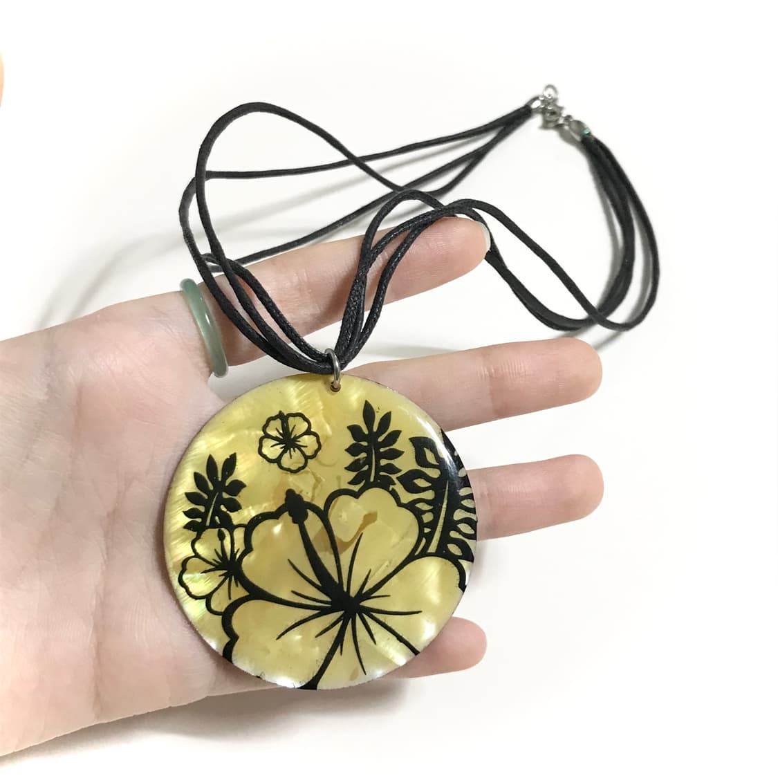 일본 빈티지 자개 목걸이 오리엔탈 에스닉 히피 갸루 동양풍 보헤미안 상품이미지2