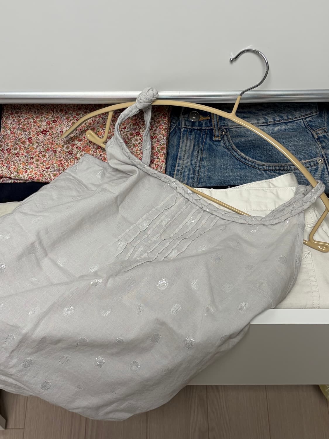 빈티지 도트 나시 상품이미지1