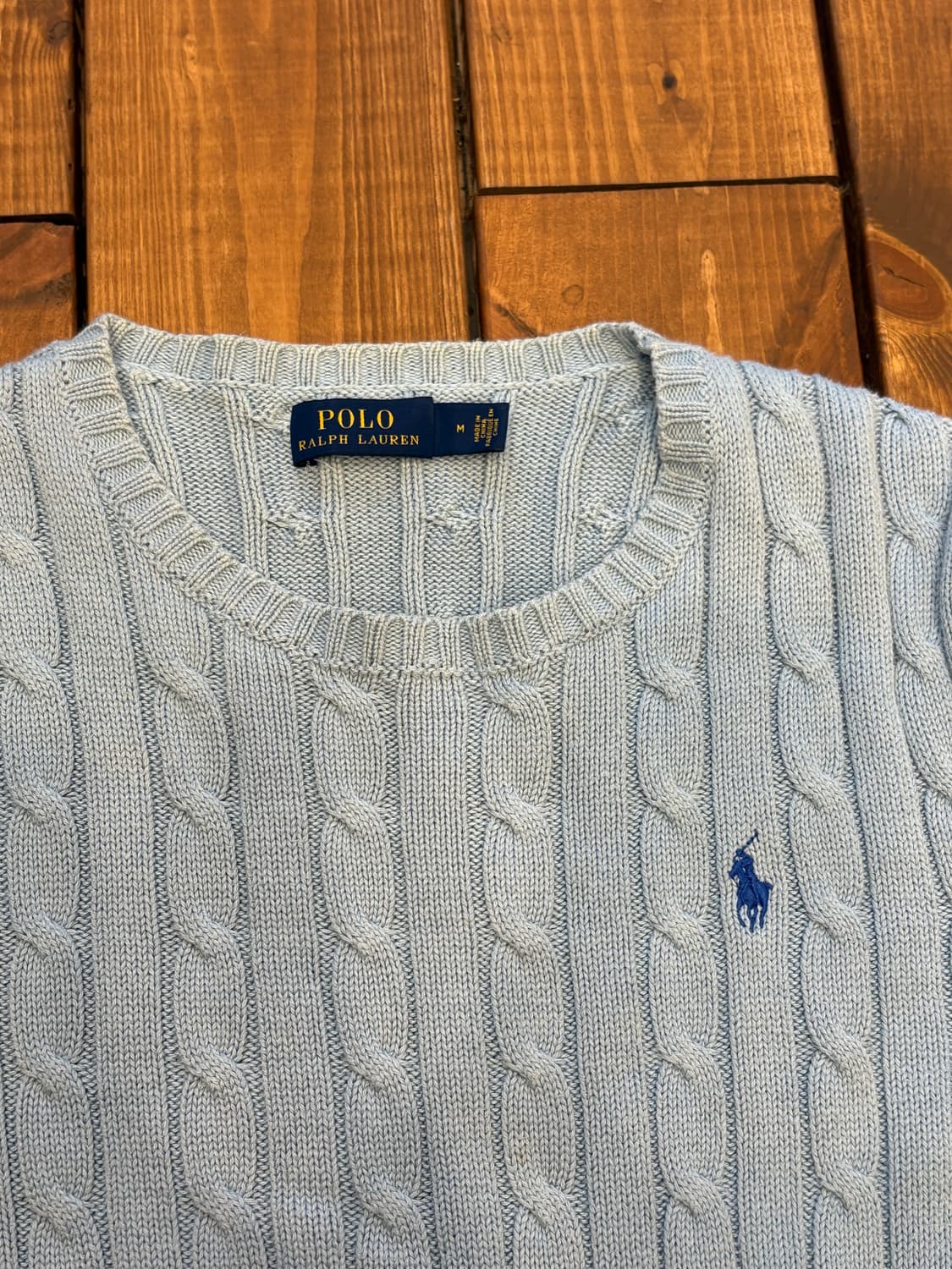 폴로 소라 꽈배기 니트 상품이미지6