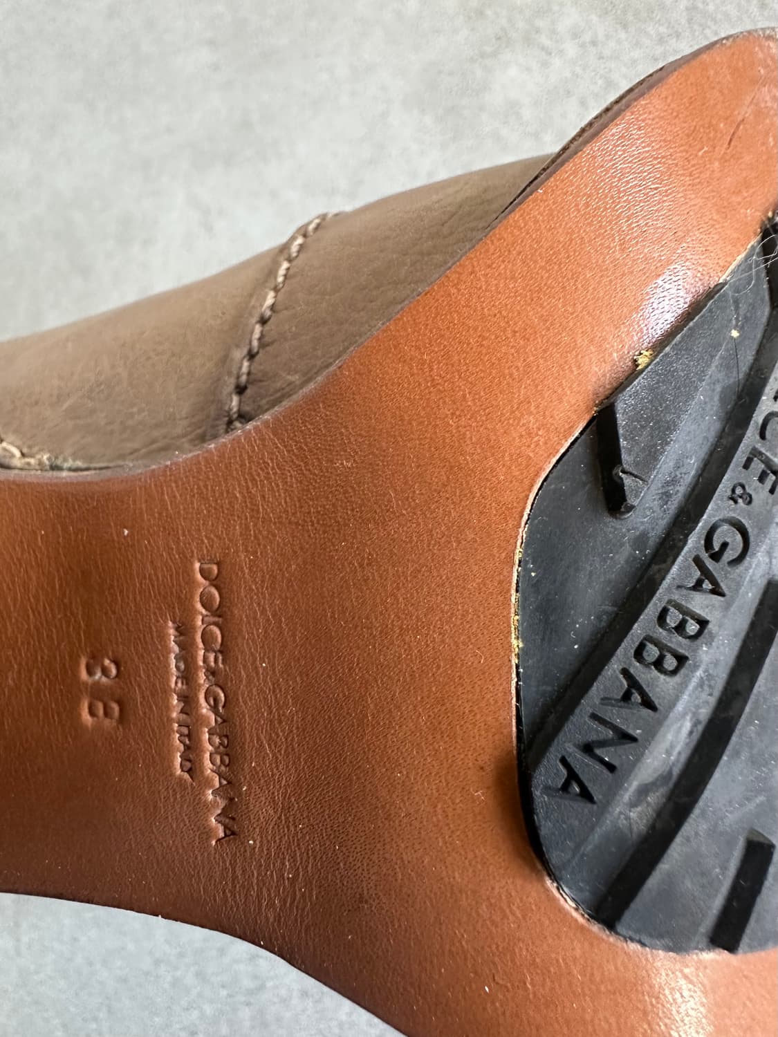 돌체앤가바나 2000s 메탈 스트랩 레더 힐 부츠 상품이미지8