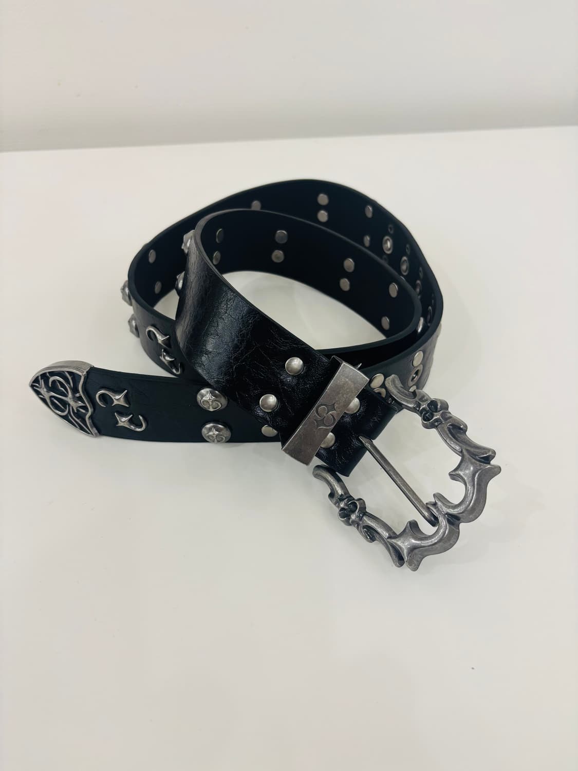 일본 빈티지 헤비 메탈 벨트 상품이미지2