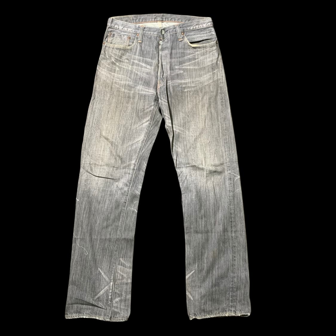 [L] 슈가케인 흑청 셀비지 데님 팬츠 상품이미지2