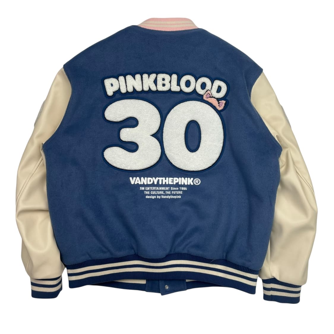 반디더핑크 X SM 엔터테이먼트 아티스트 바시티 자켓 L 상품이미지4