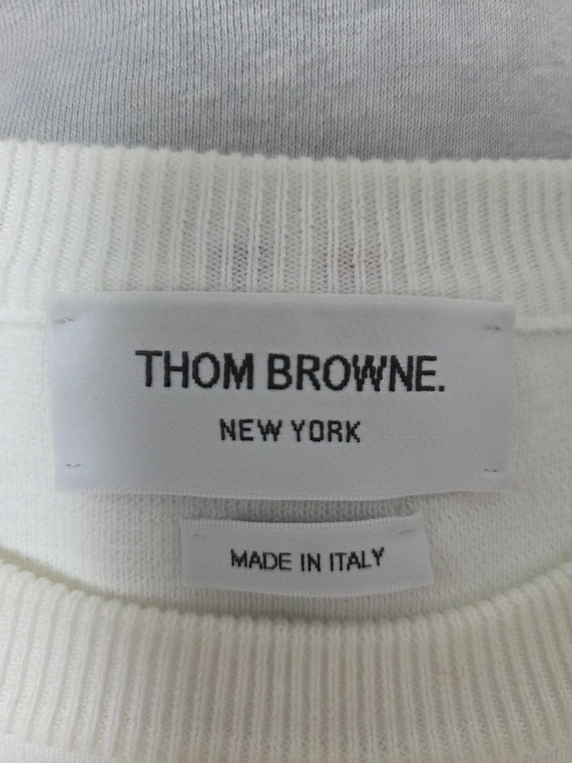 [A급] 톰브라운 밀라노스티치 니트 화이트 4사이즈 상품이미지3