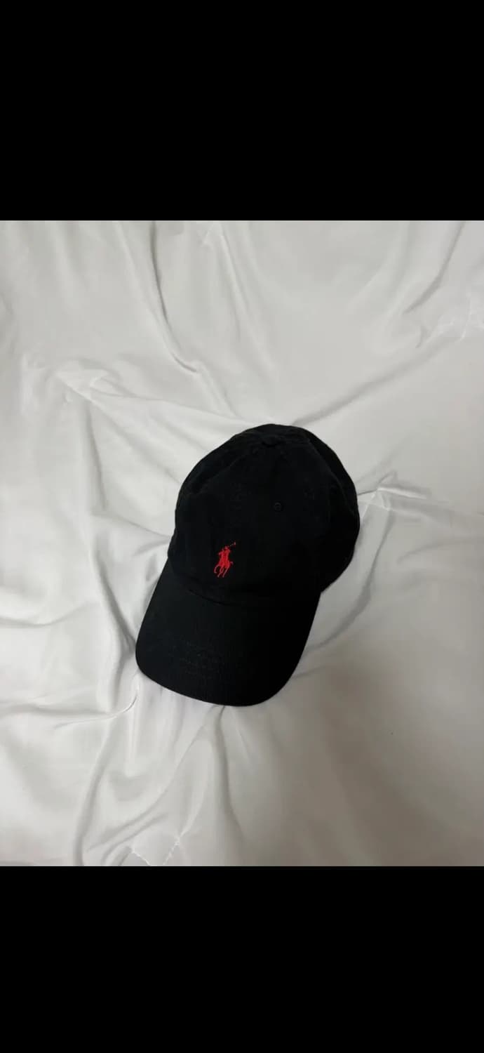 폴로랄프로렌 코튼 치노 베이스볼 캡 - 블랙 상품이미지1