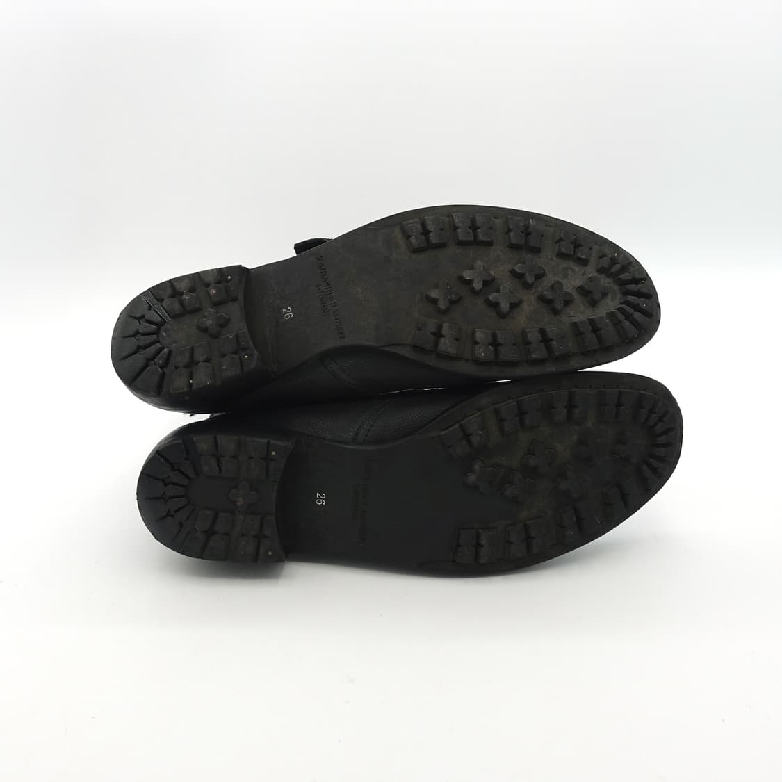 KATHARINEHAMNETT 캐서린햄넷 블랙 러버딥 고딕 레더 부츠  상품이미지7