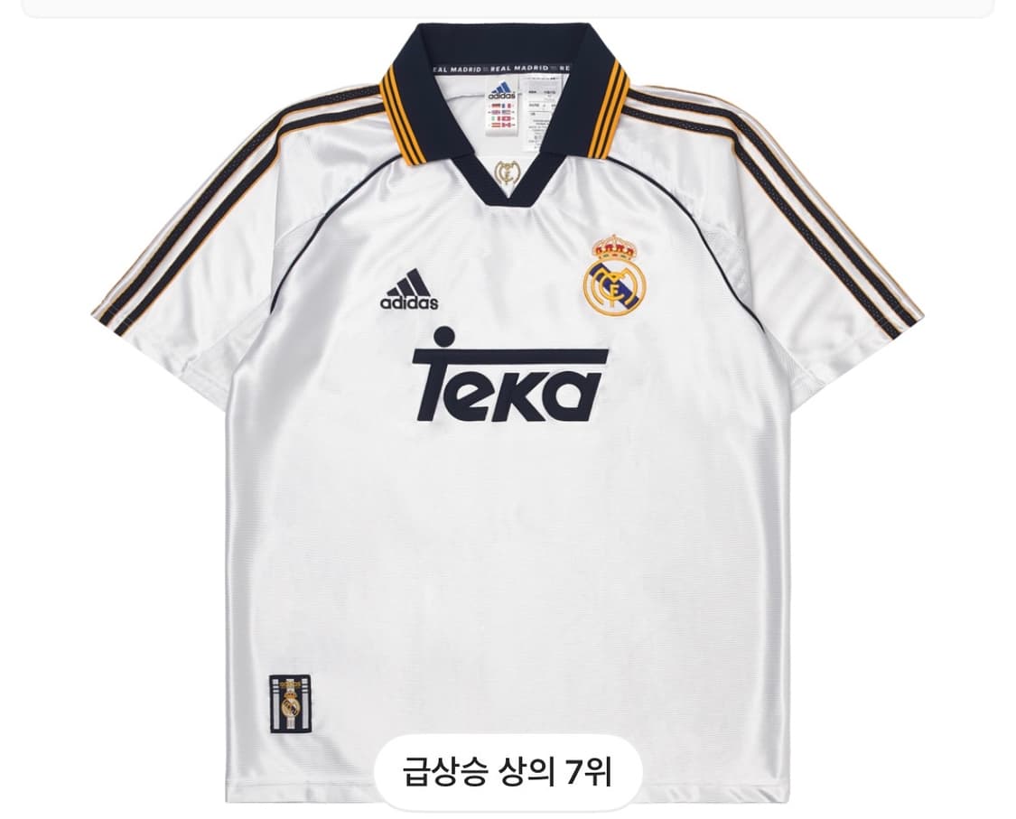 아디다스 레알 마드리드 99/00 홈 저지 화이트/ M사이즈 상품이미지1
