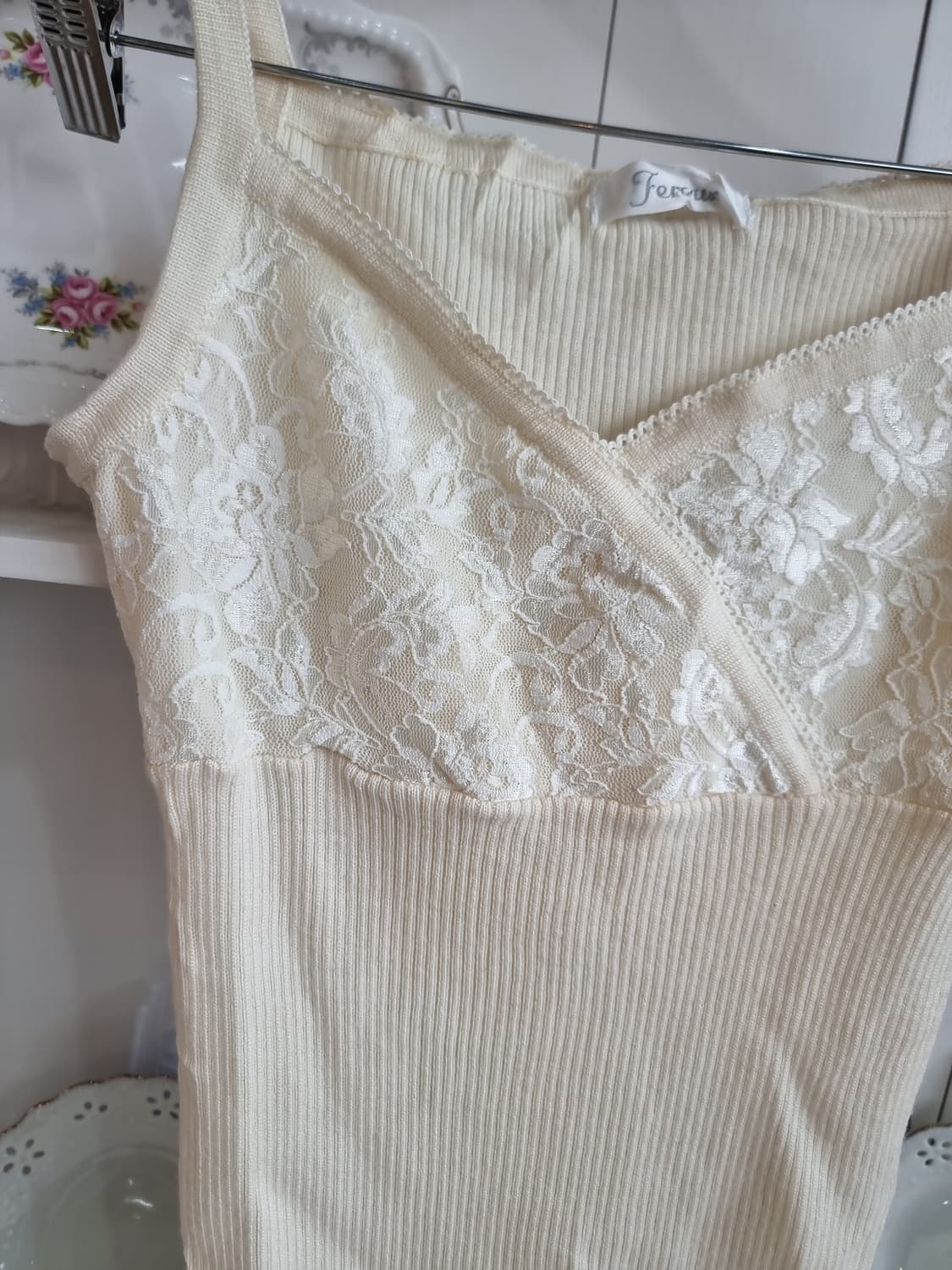 크롭 가디건+나시 세트 상품이미지6