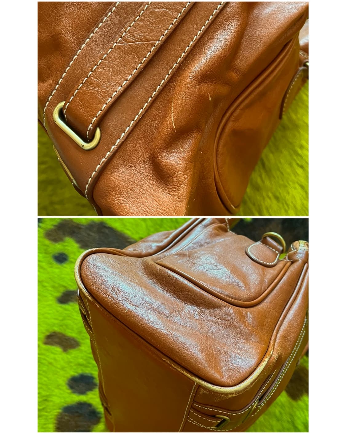 90-00s Old MISSONI Real Leather Tote Bag 상품이미지6