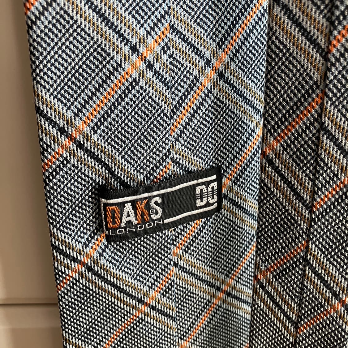 닥스 글렌 체크 + 오렌지 넥타이 상품이미지3