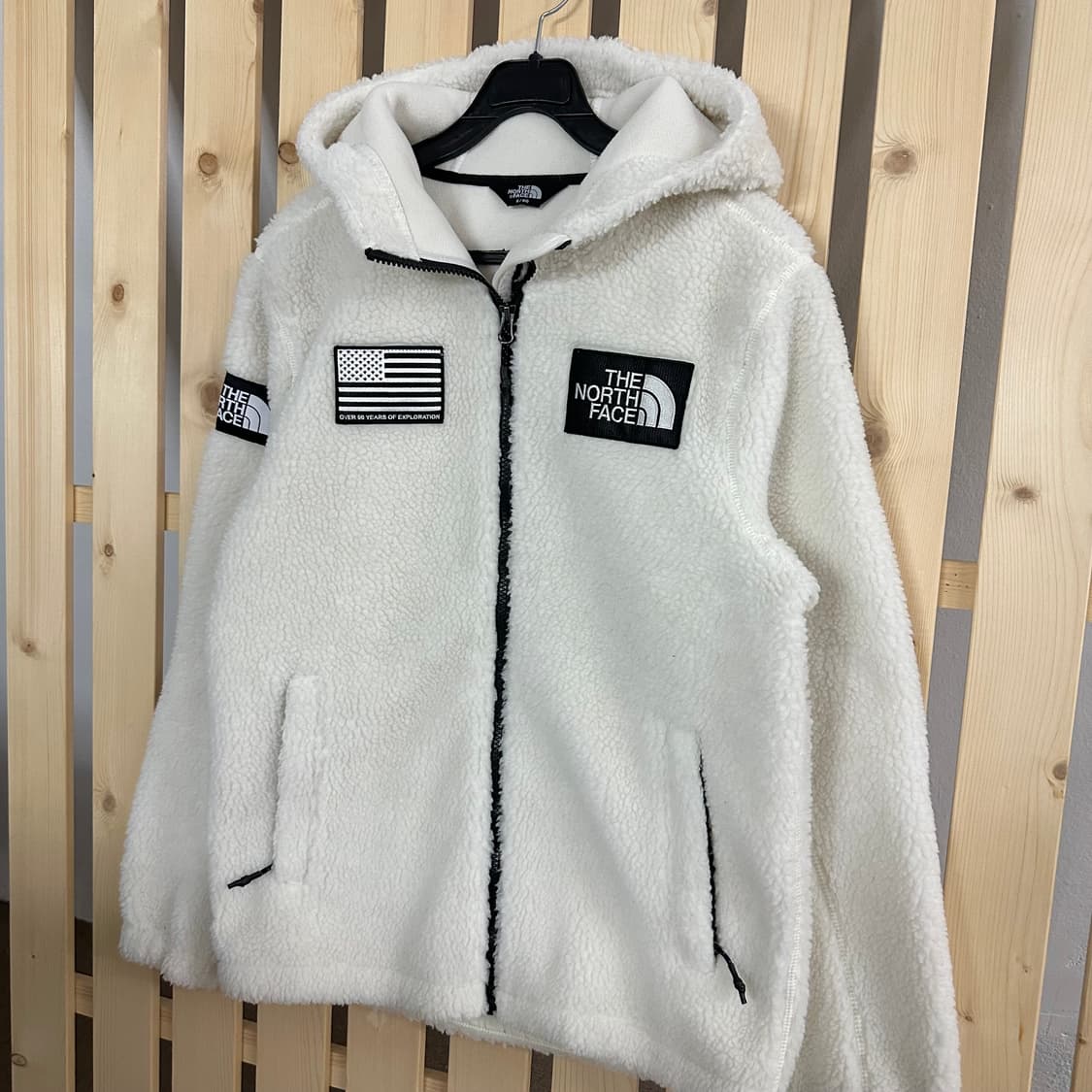 (M) 노스페이스 50주년 화이트 후리스 플리스 자켓 상품이미지2