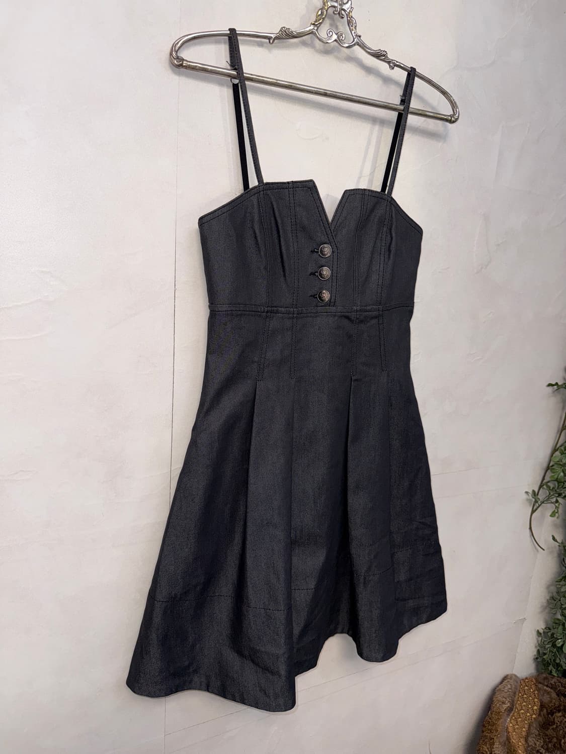 Armani Jeans raw denim pleats midi ops 상품이미지5