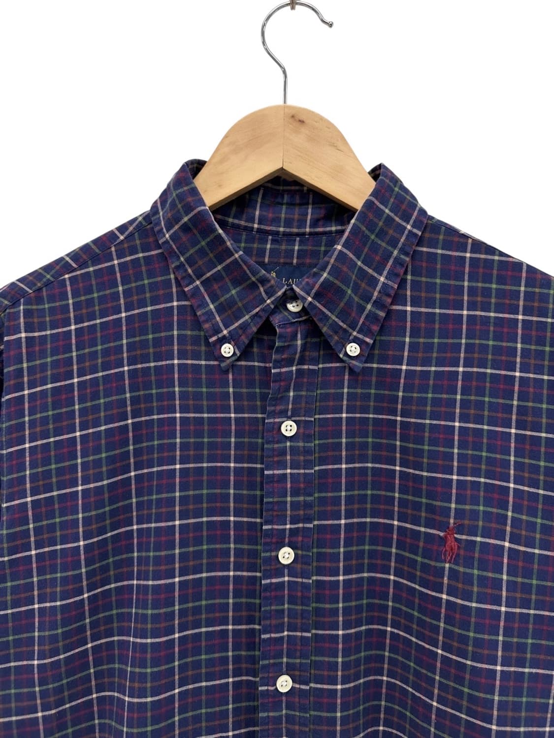 폴로 체크셔츠 네이비 (L~XL)  상품이미지2