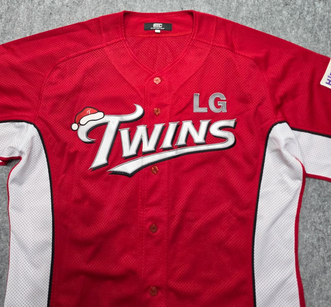 LG 트윈스 썸머 크리스마스 자수 한정 야구 유니폼 반팔져지 120 상품이미지3