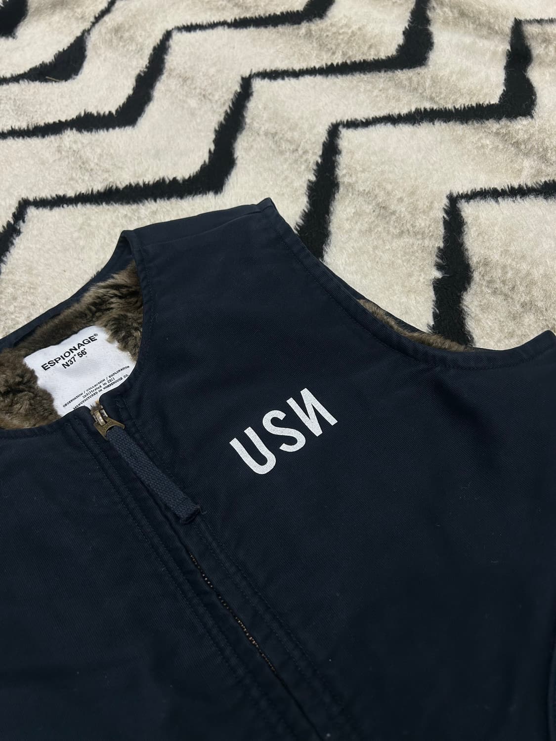 [M]에스피오나지 USN 덱 쉐르파 베스트/네이비 상품이미지1