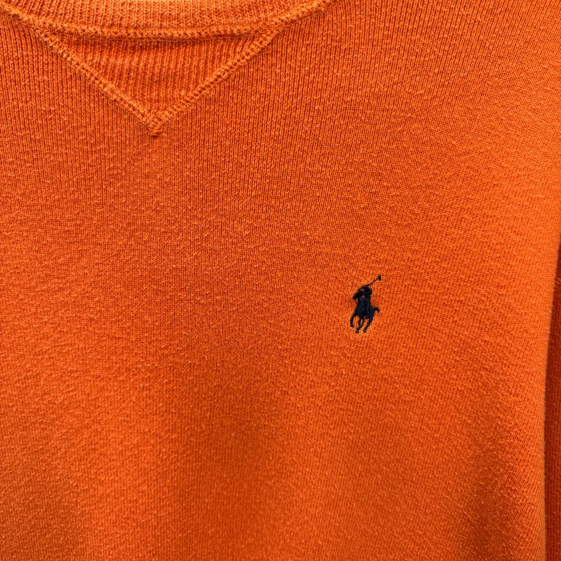 폴로 랄프로렌 니트 블랙 포니 로고 포인트 오렌지 상품이미지5