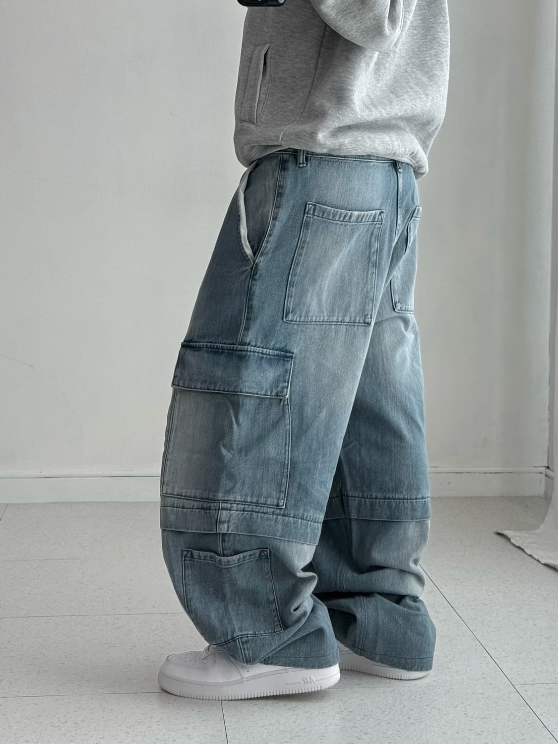 빈티지 워싱 멀티 포켓 카고팬츠 상품이미지3