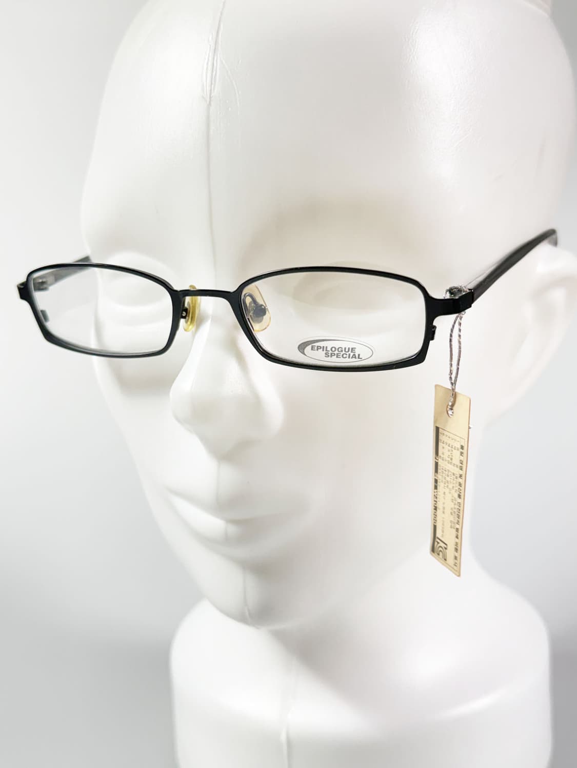 EPILOGUE 블랙 슬림 스퀘어 메탈 빈티지 안경 상품이미지8