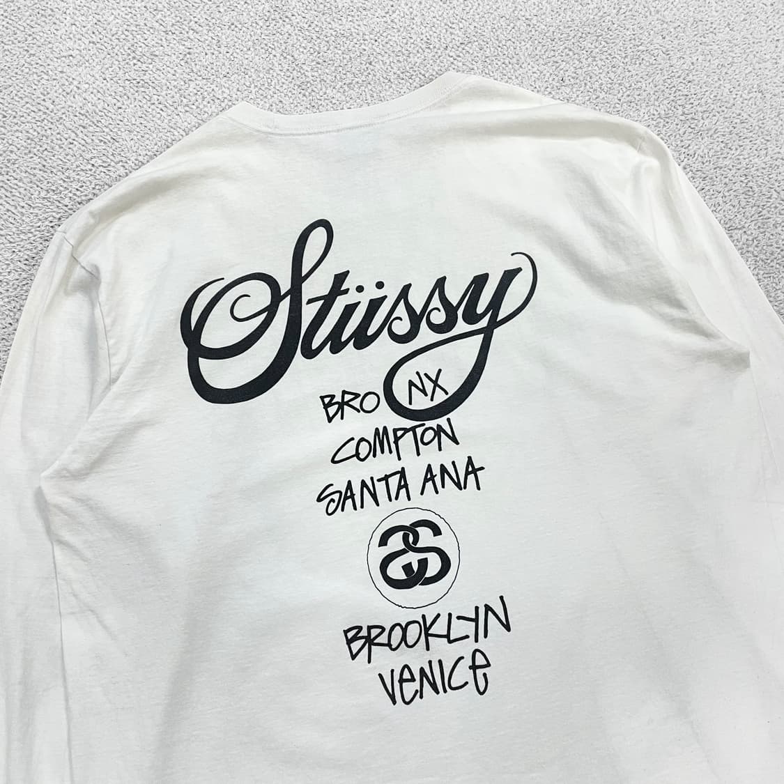 스투시 Stussy 월드투어 롱슬리브 화이트 상품이미지4