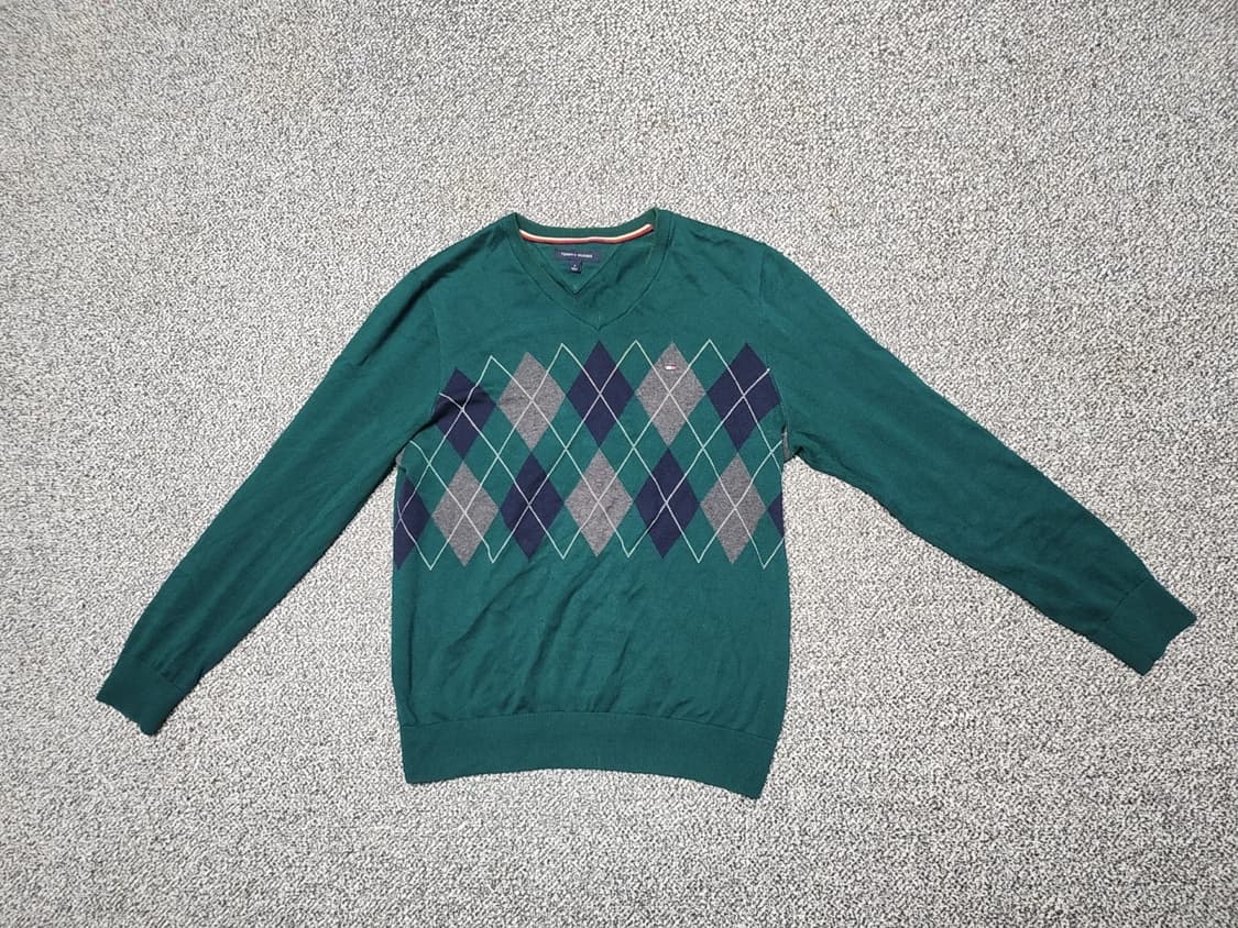 [M] 타미힐피거 아가일체크 니트 (2837) 상품이미지2