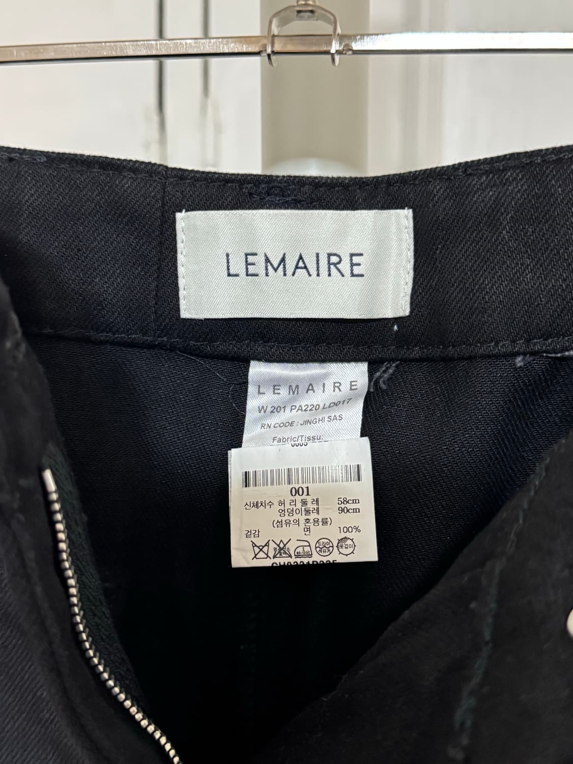 lemaire 르메르 블랙 데님팬츠 상품이미지5