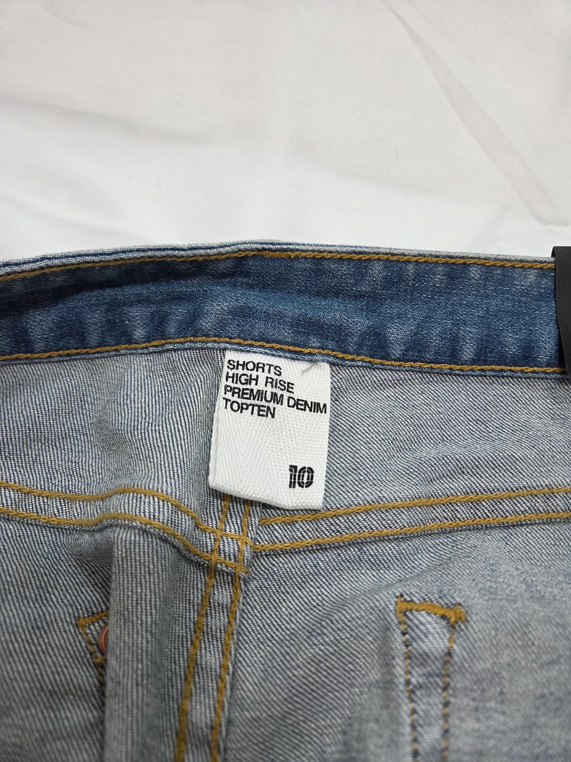 탑텐 하이라이즈 데님 숏팬츠 10 새상품 상품이미지3