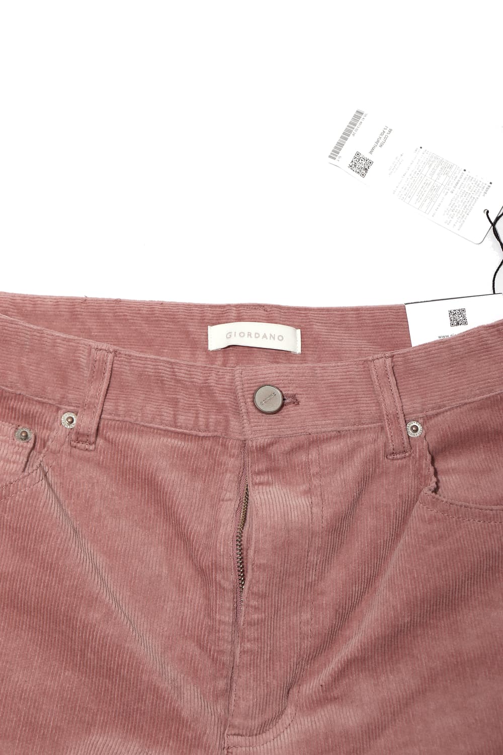 GIORDANO 미사용 핑크 코듀로이 팬츠 women 28 상품이미지3