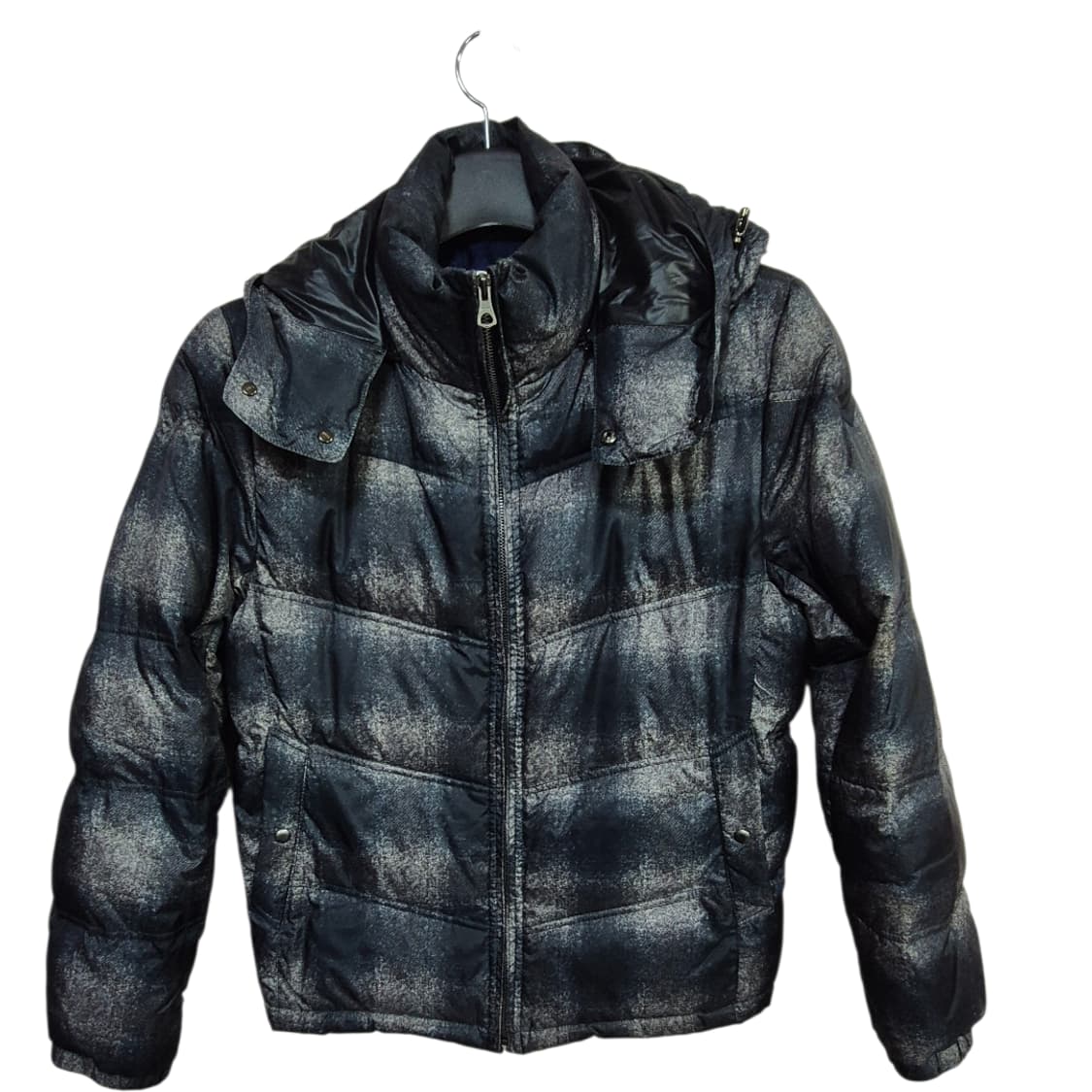 [L]  TNGT 패딩 점퍼 블랙 그레이 상품이미지1