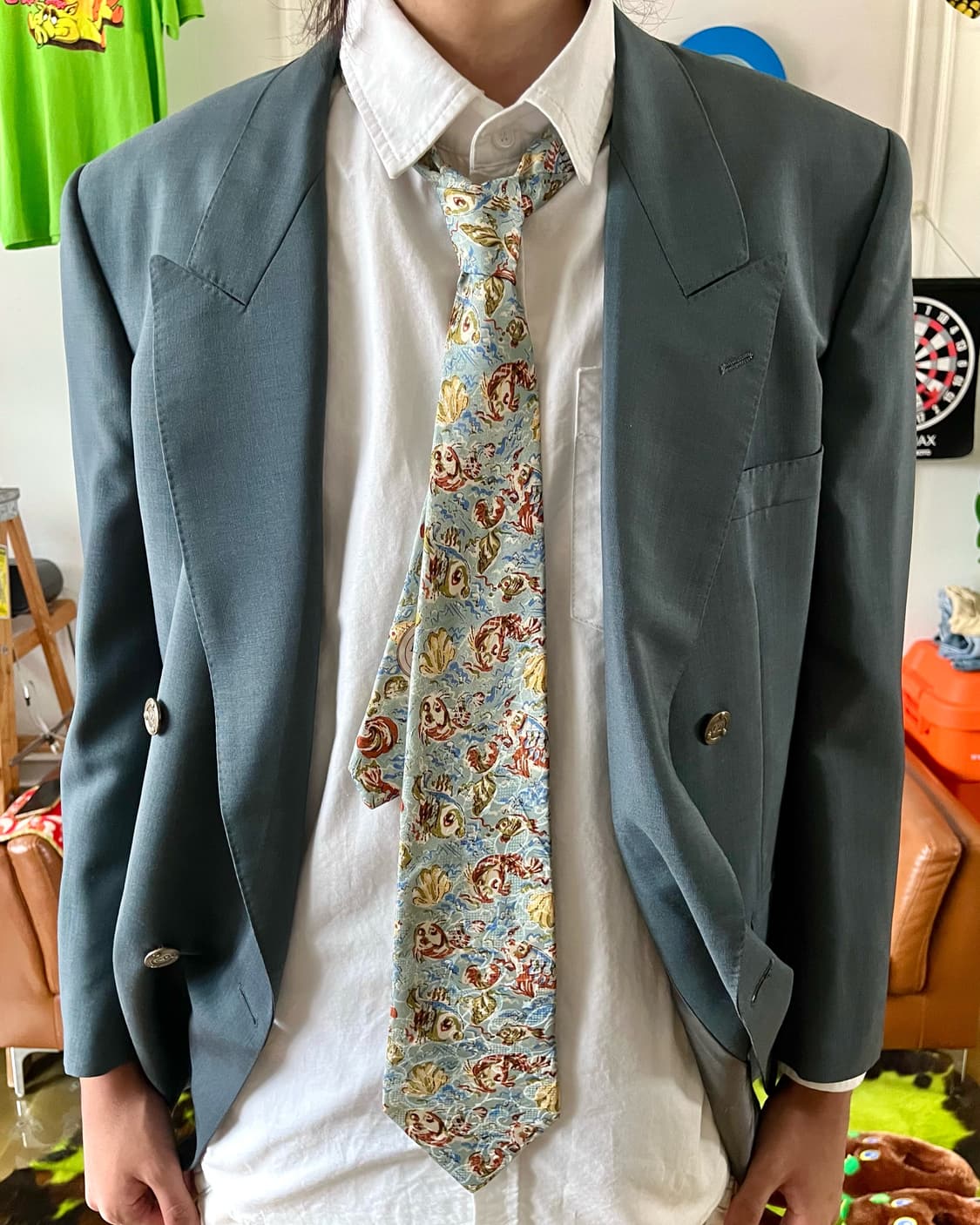 1980-90s Old DIOR France Made Silk Tie 상품이미지2