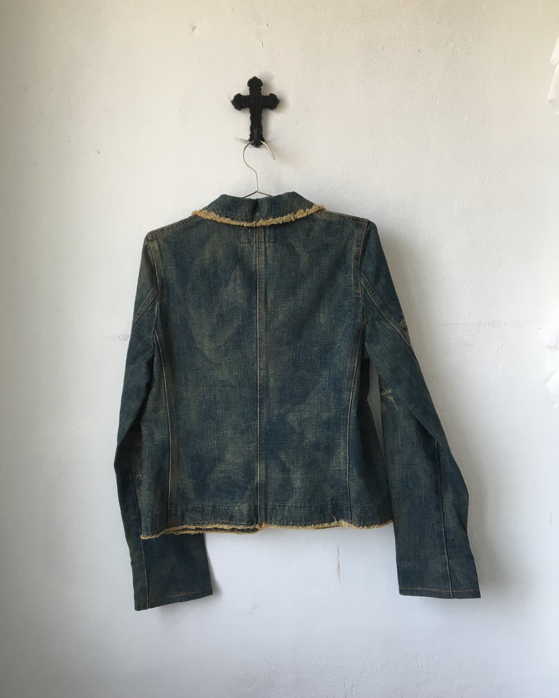 Flower point denim washing jacket 상품이미지3