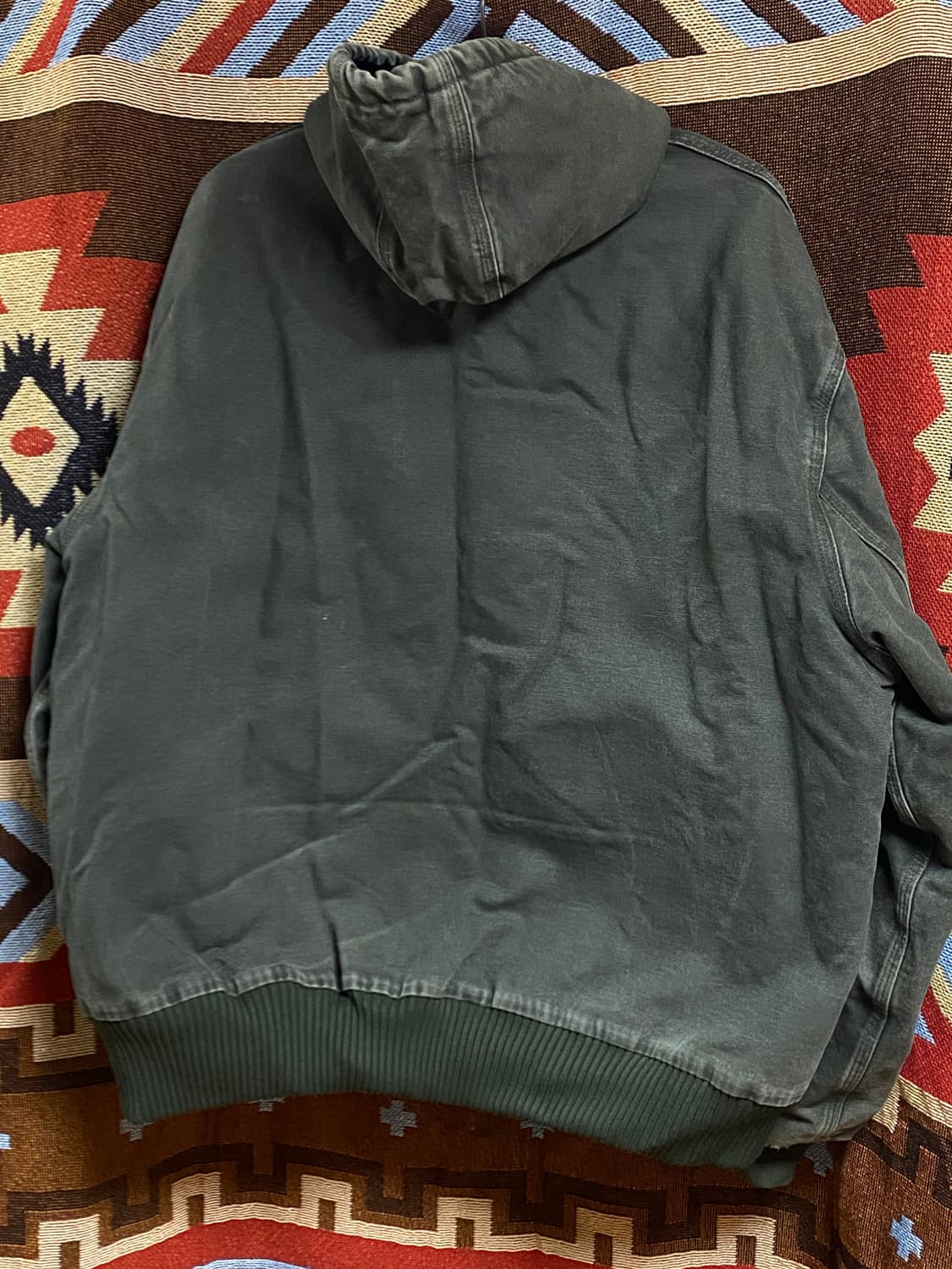 빈티지 칼하트 J130 MOS 2XL-R 액티브 자켓 워크자켓 모스그린 상품이미지7