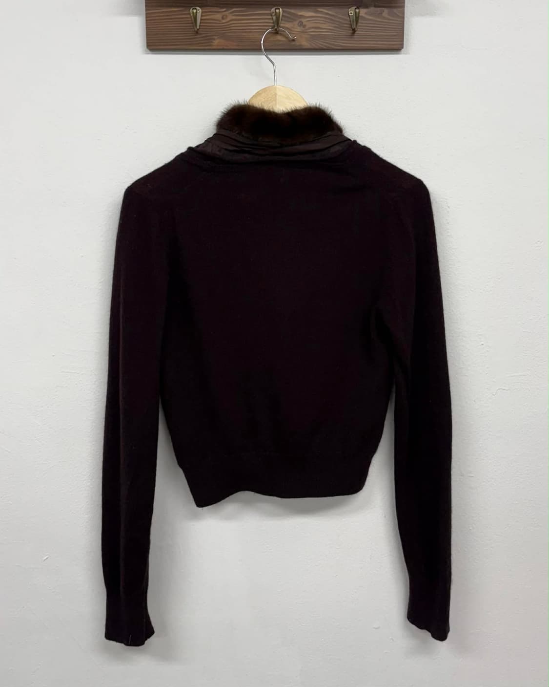 [90] 오브제 밍크 실크 니트 가디건 상품이미지2