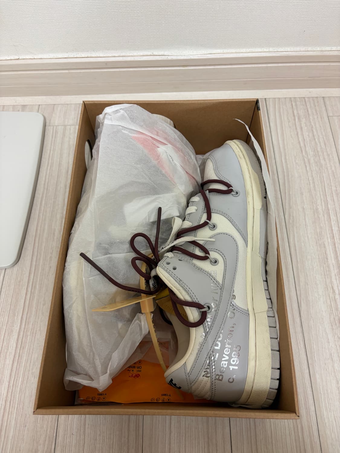 [265] 나이키 x 오프화이트 덩크 로우 더 50 - 로트 46 상품이미지7