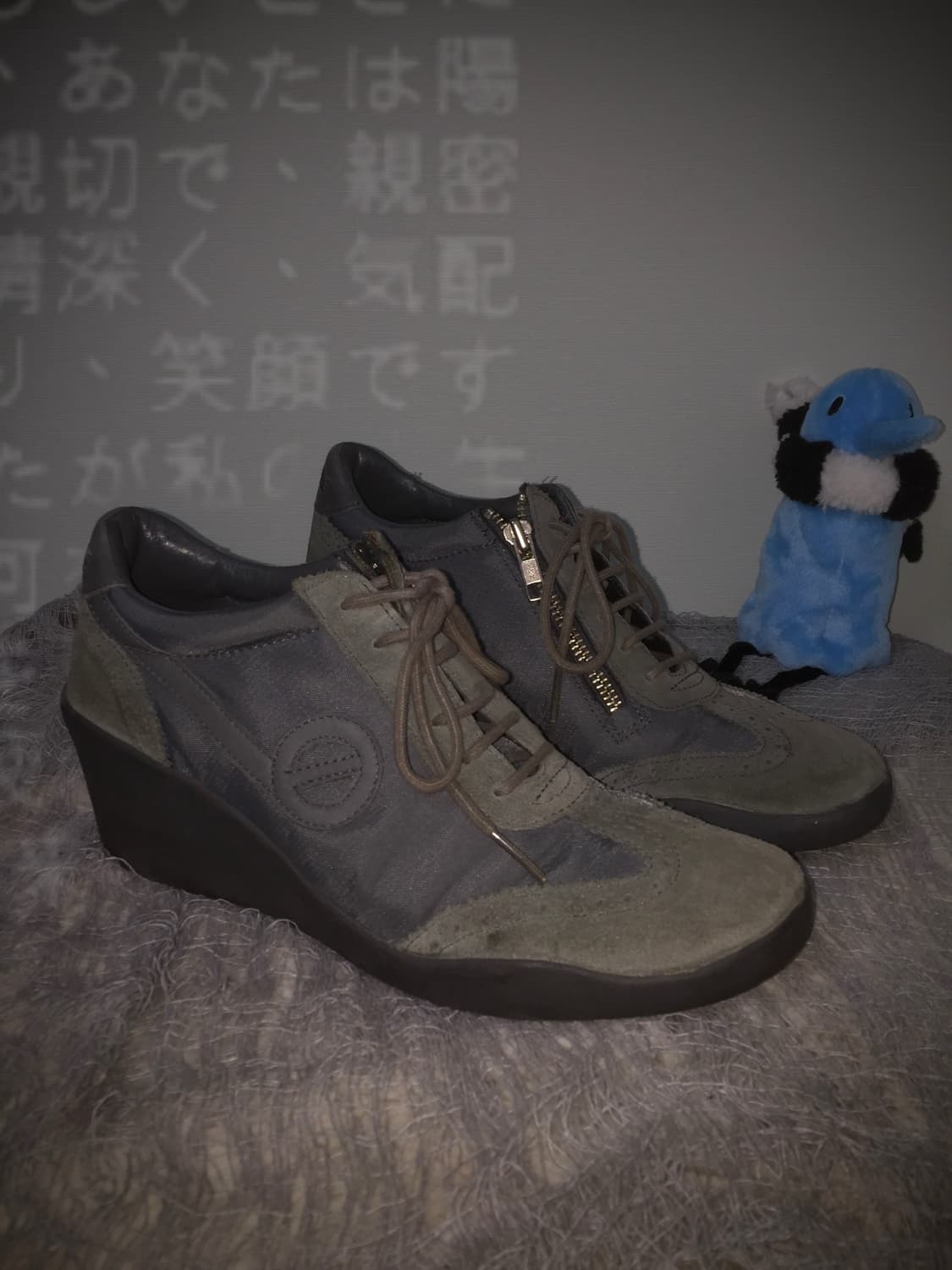 NO NAME 90s Leather Wedge Sneakers 상품이미지1