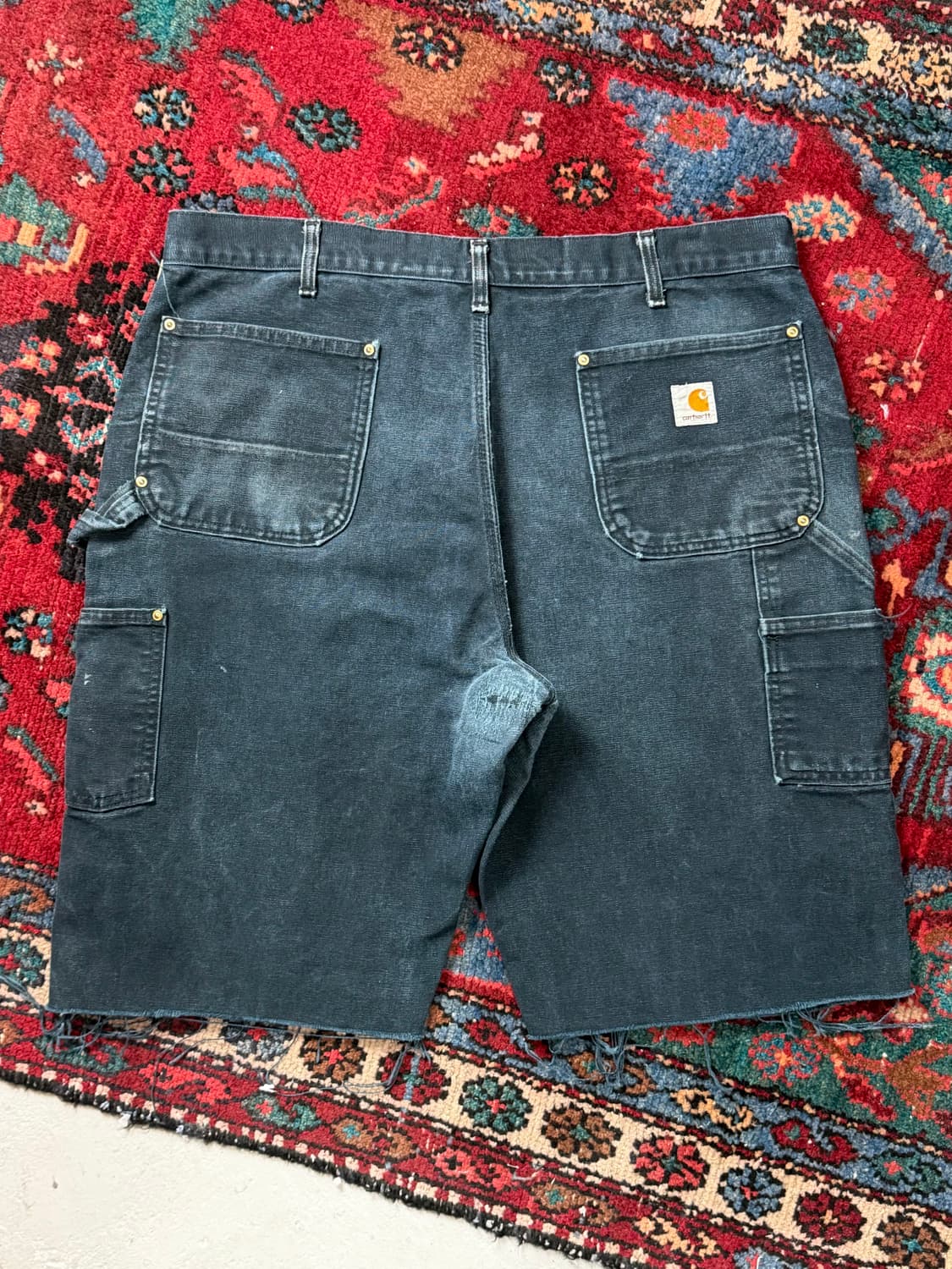 OG USA Made 칼하트 B01 더블니 쇼츠 칼하트 썩블니 블랙 상품이미지4