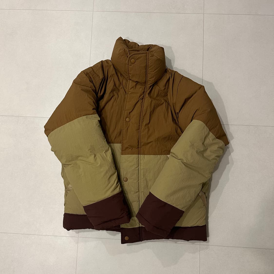 S 비헤비어 오리털 덕다운 배색곰패딩 파카 패딩 상품이미지1