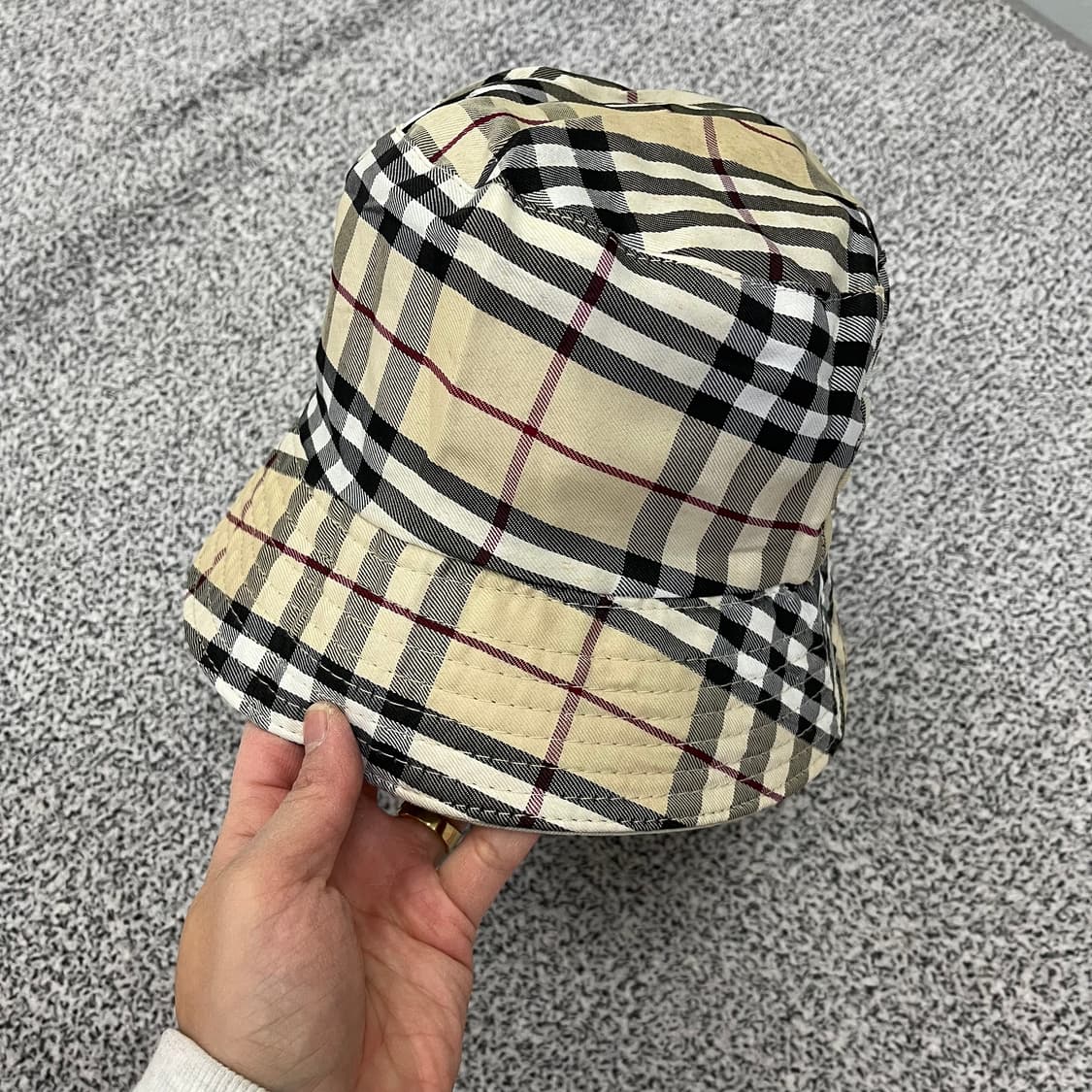 F 양면 리버시블 체크 버킷햇 0129H2 상품이미지3