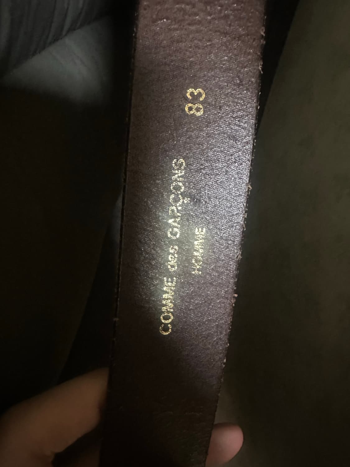 꼼데가르송 옴므 브라운 벨트 상품이미지4