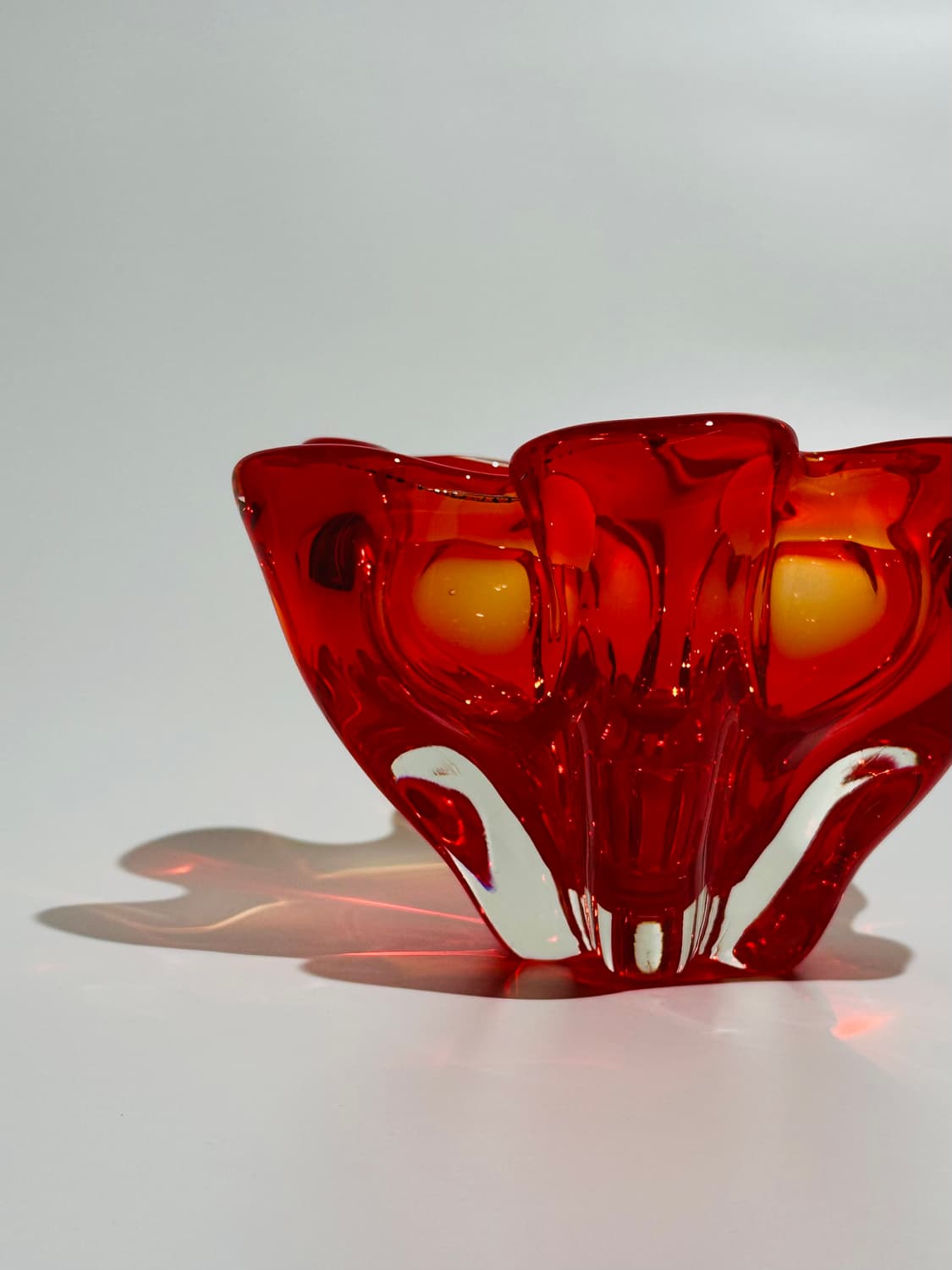 Vintage sanyu artglass handkerchief bowl 상품이미지8