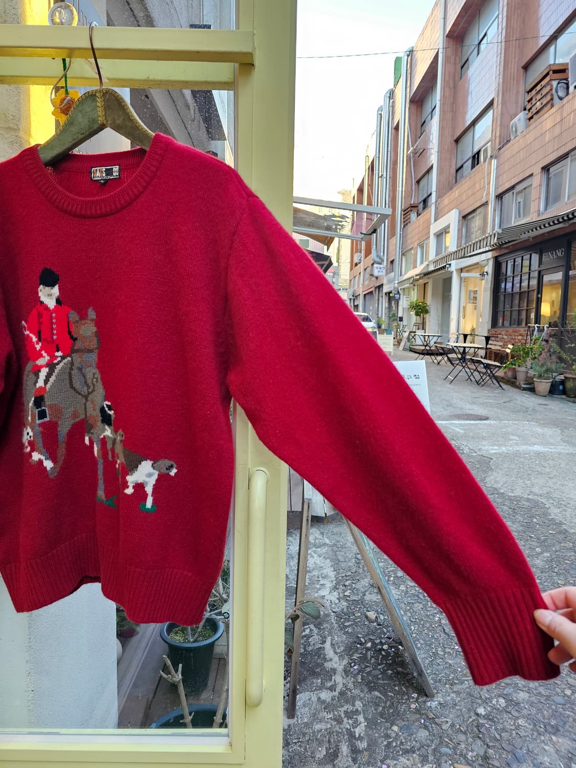 Daks golf 레드 폭스헌팅 울캐시 니트 상품이미지6