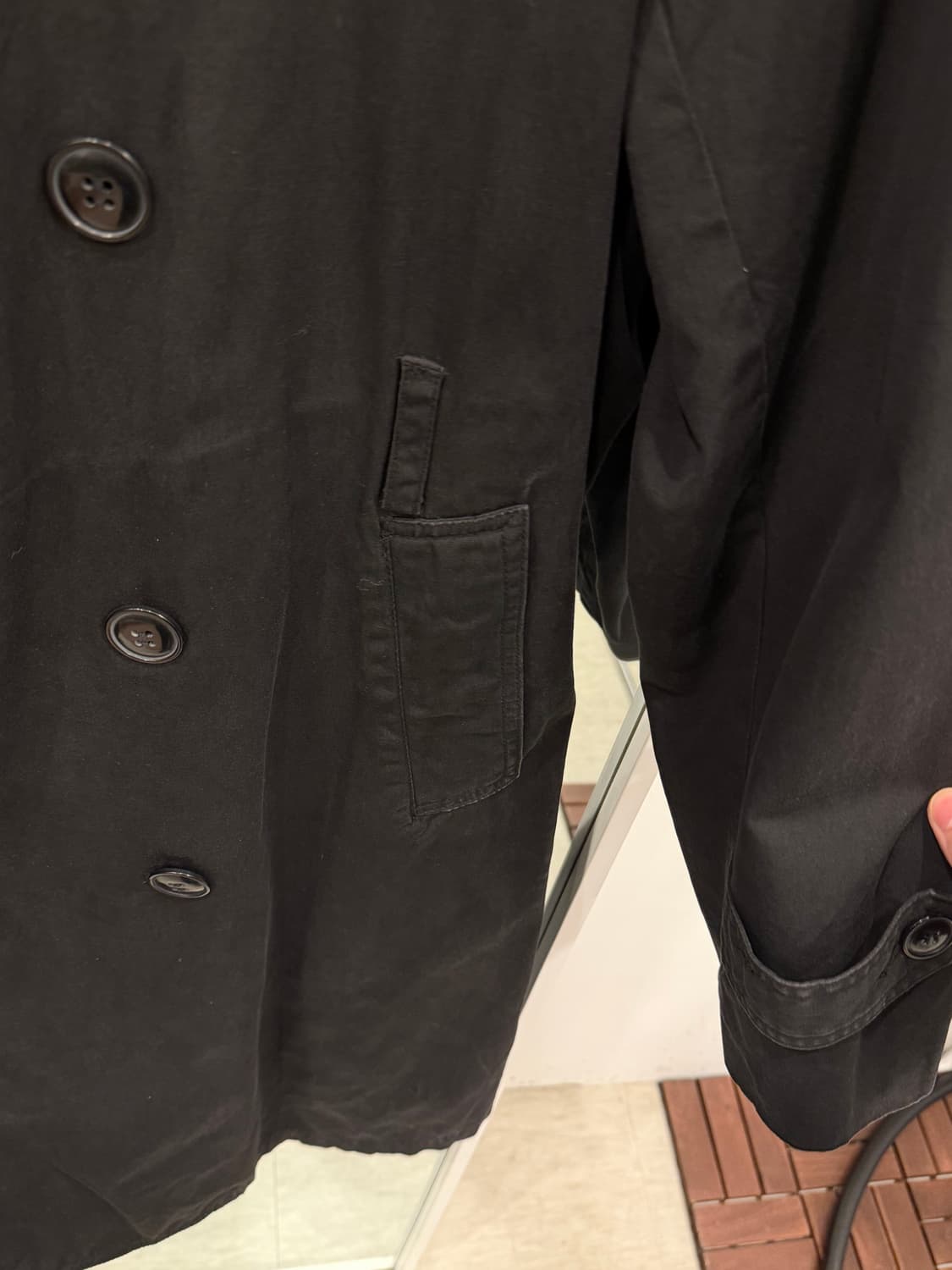 Houston 휴스턴 페이딩 블랙 밀리터리 코트 상품이미지8