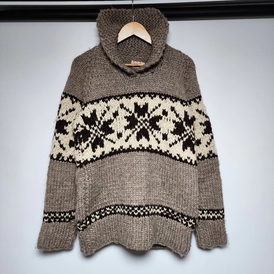 [Vintage] 빈티지 코위찬 숄카라 헤비 스웨터니트 상품이미지2