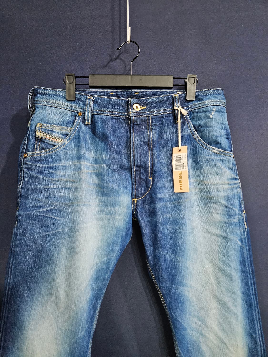 디젤 블루 남성 슬림핏 허리 32 데님팬츠  상품이미지7
