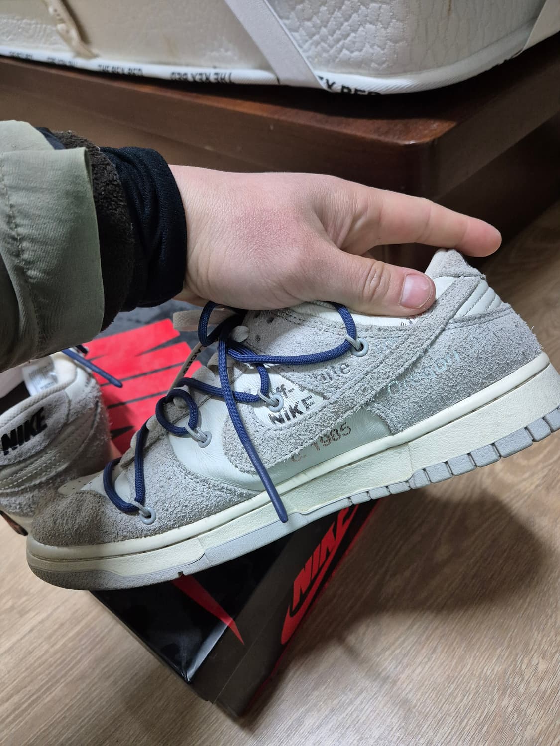 [270] 나이키 오프화이트 덩크 로우 18번 조던 265 275 상품이미지7