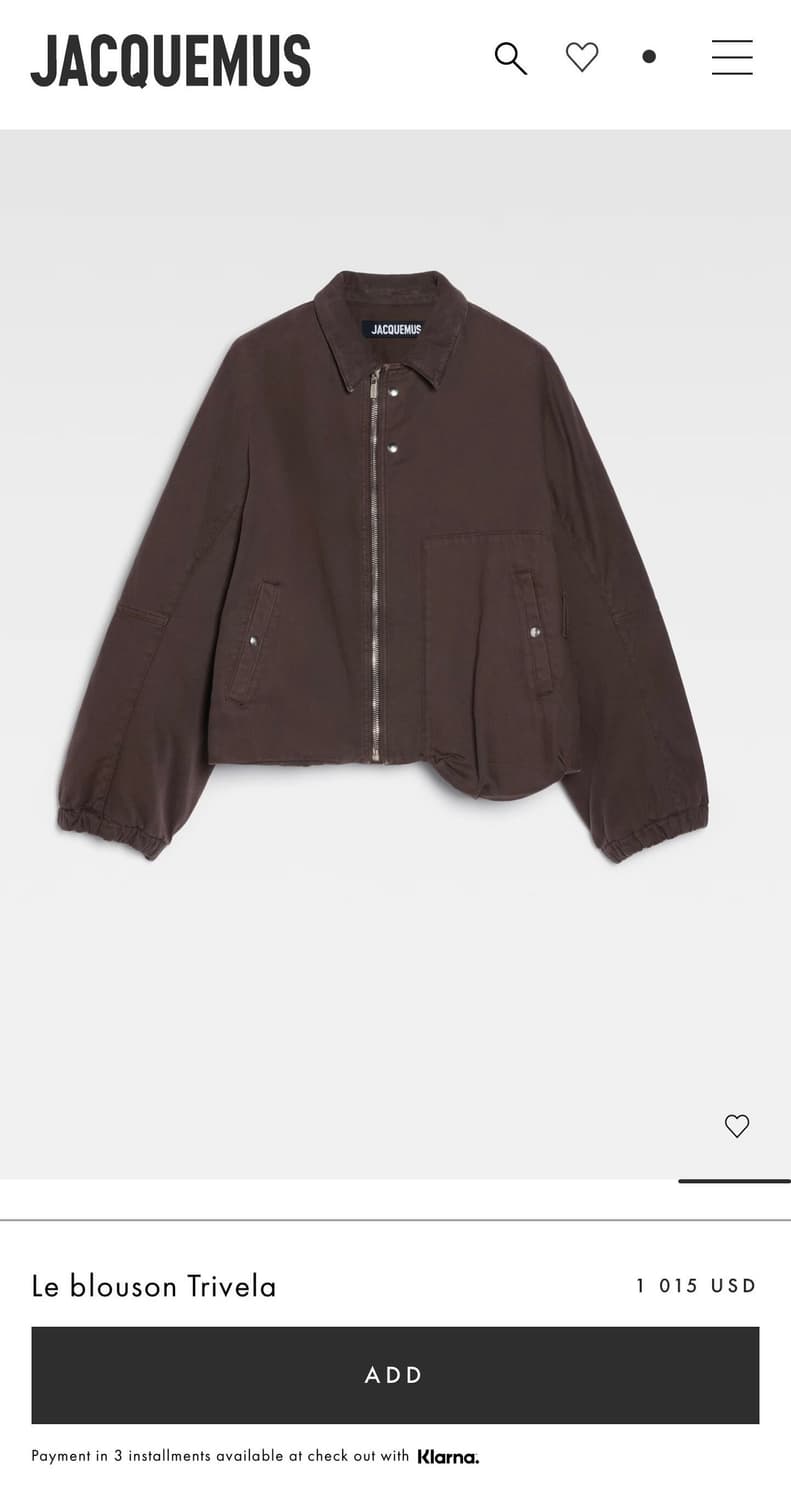 [48] 자크뮈스 르 블루종 트리벨라 자켓 브라운 상품이미지1