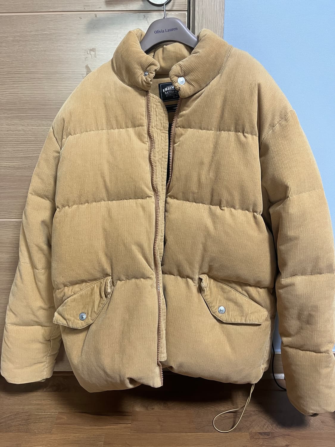 프리즘 웍스 코듀로이 구스 다운 점퍼 패딩L 상품이미지3