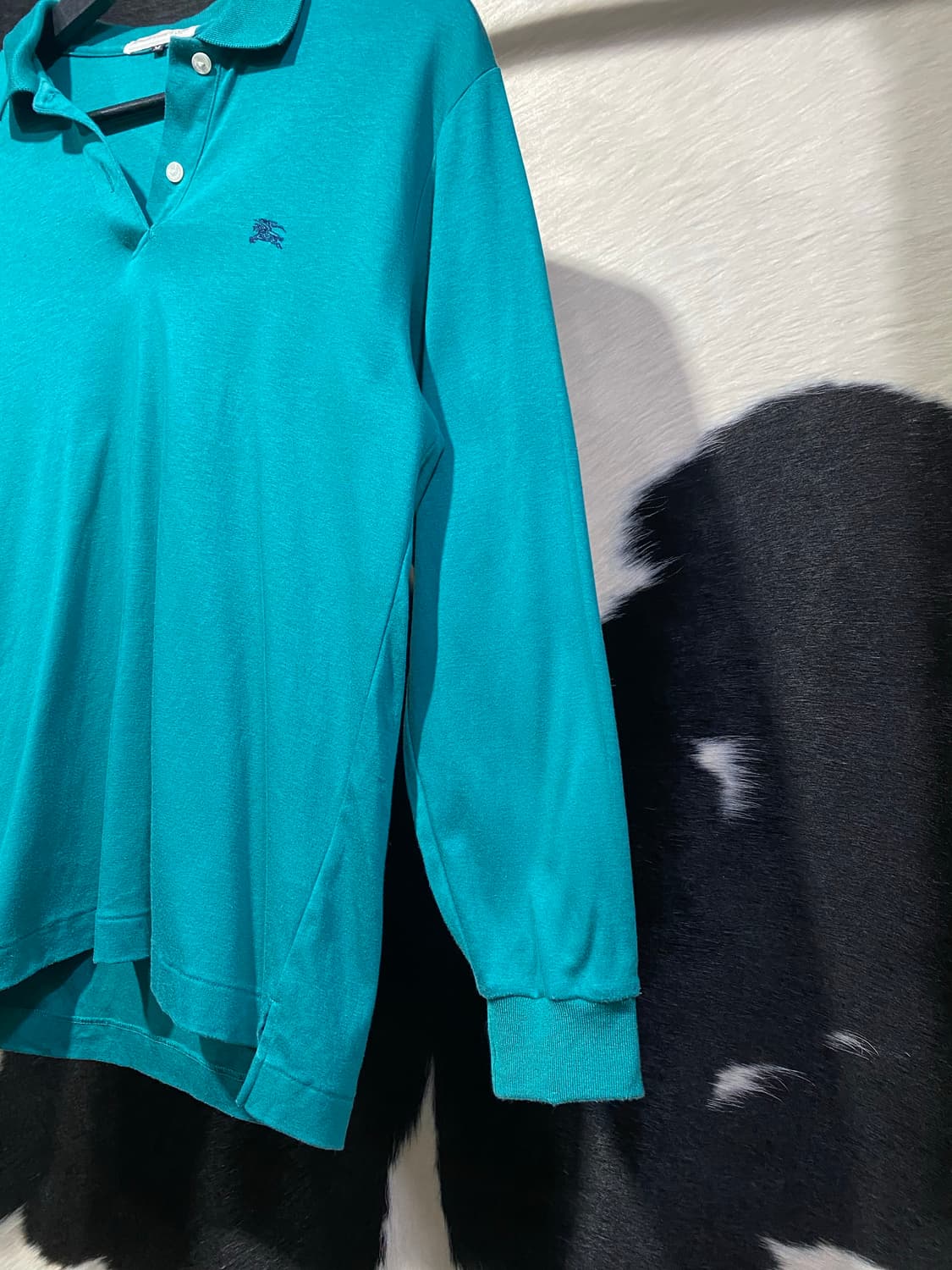 Burberry 로고 자수 민트 롱슬리브 상품이미지4