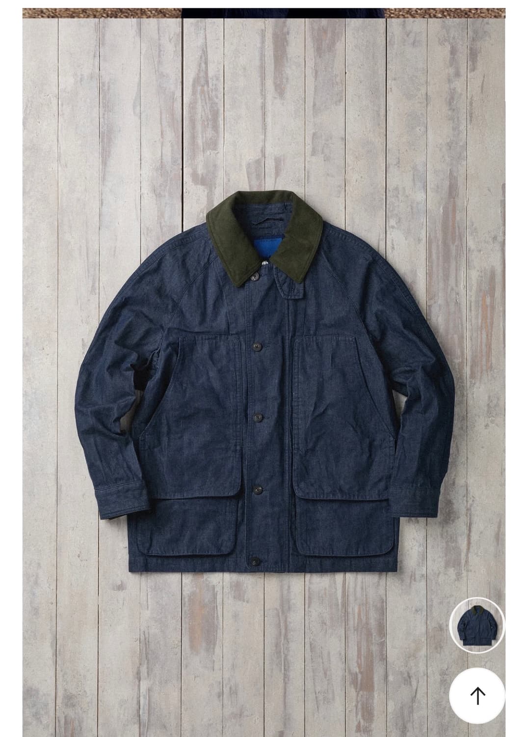 FFC x DOCUMENT 헨리코튼 워시드 데님 필드 자켓 상품이미지4